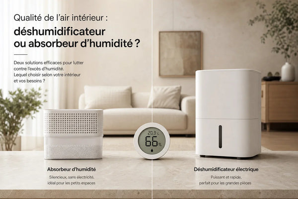 Absorbeur d'humidité ou déshumidificateur électrique : lequel choisir ?