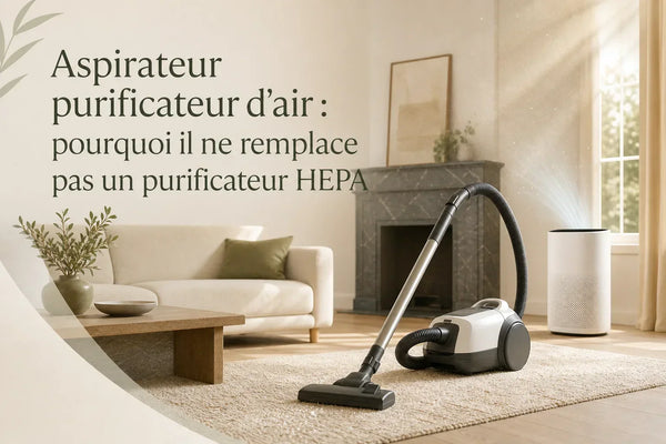 Aspirateur purificateur d'air : pourquoi il ne remplace pas un purificateur HEPA