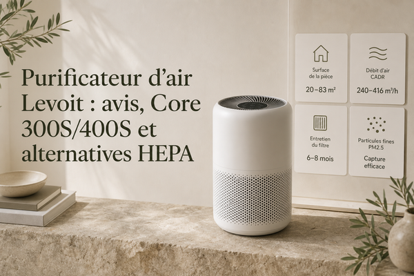 Purificateur d'air Levoit : avis, Core 300S/400S et alternatives HEPA