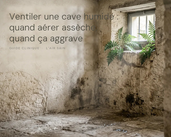 Cave humide : quand ventiler assèche, quand ça aggrave