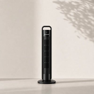Ventilateur colonne sans pales grand format (noir, portée 6 m)