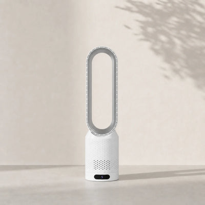 Ventilateur tour sans pales silencieux, lumière d'ambiance (58 cm)