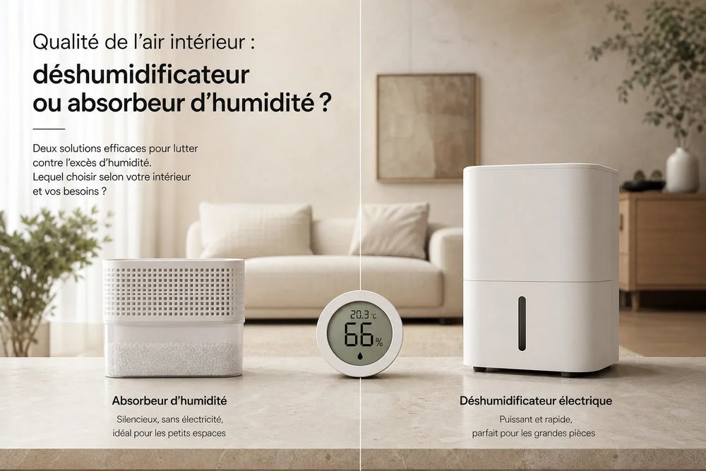 Absorbeur d'humidité ou déshumidificateur électrique : lequel choisir ?