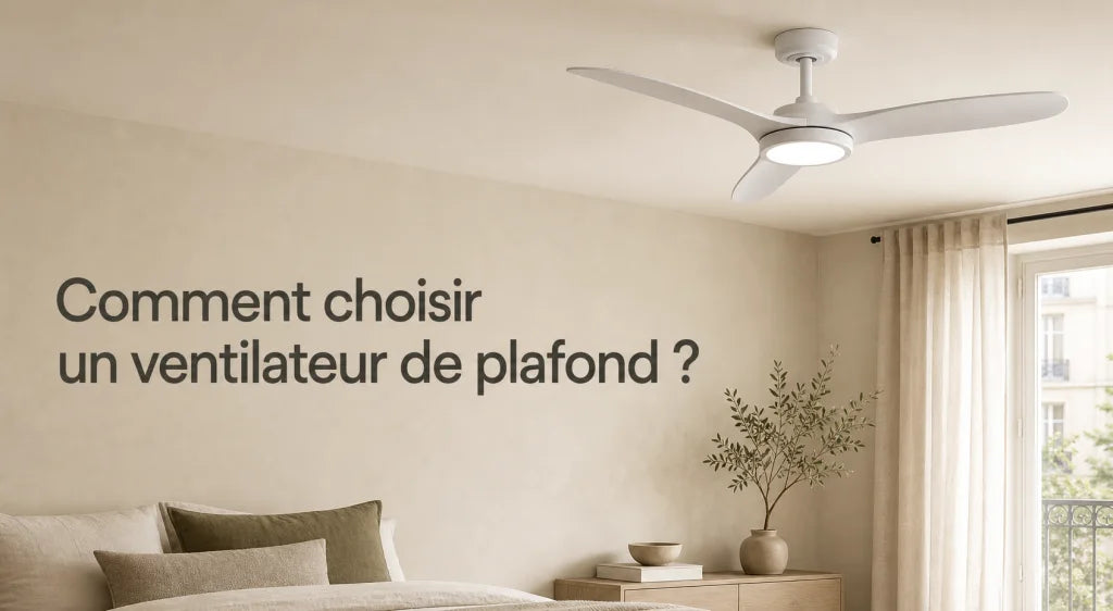 Comment bien choisir un ventilateur de plafond (et l'utiliser toute l'année)