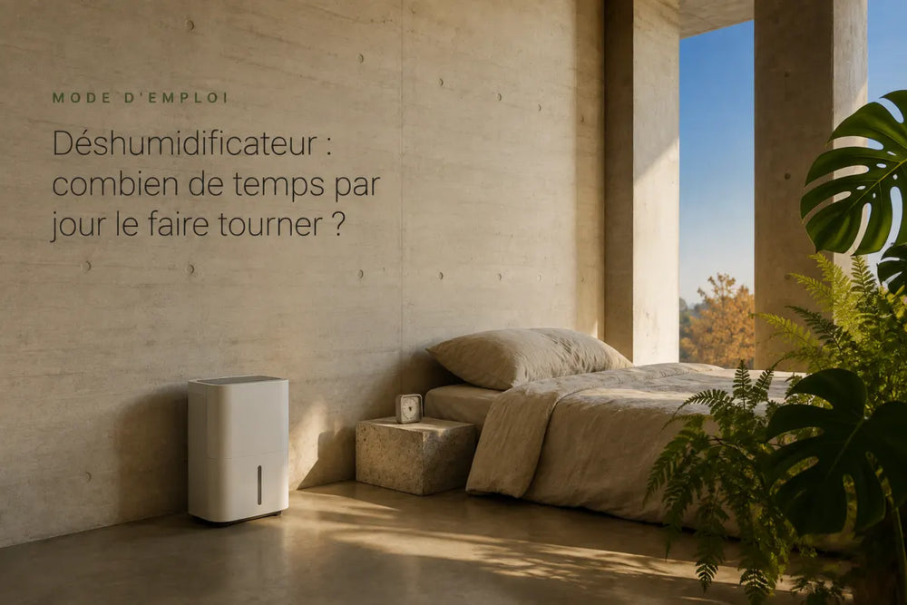 Déshumidificateur : combien de temps par jour le faire tourner ?