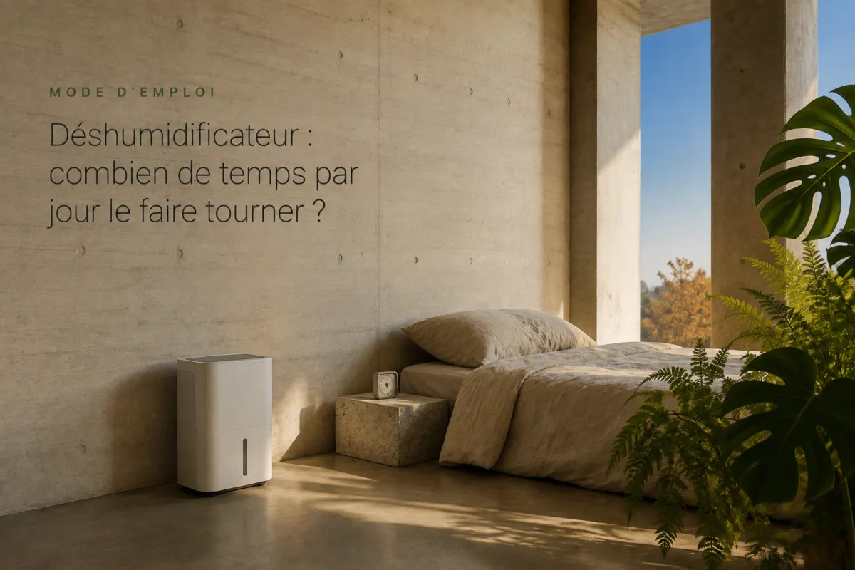 Déshumidificateur : combien de temps par jour le faire tourner ?
