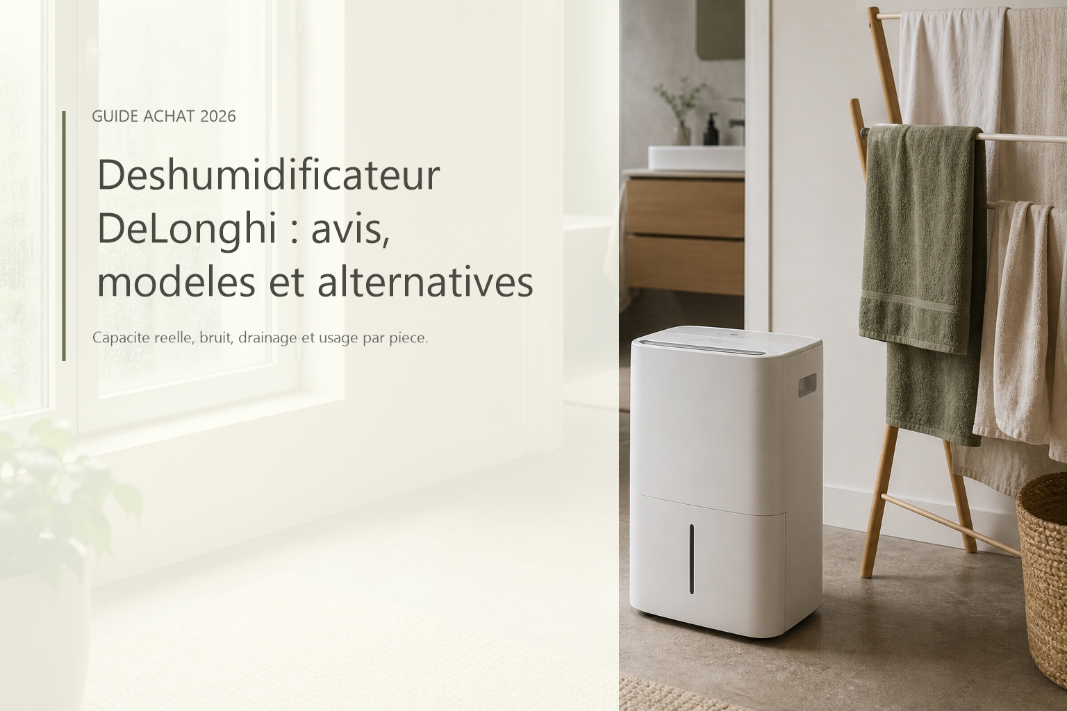 Deshumidificateur DeLonghi : avis, modeles et alternatives