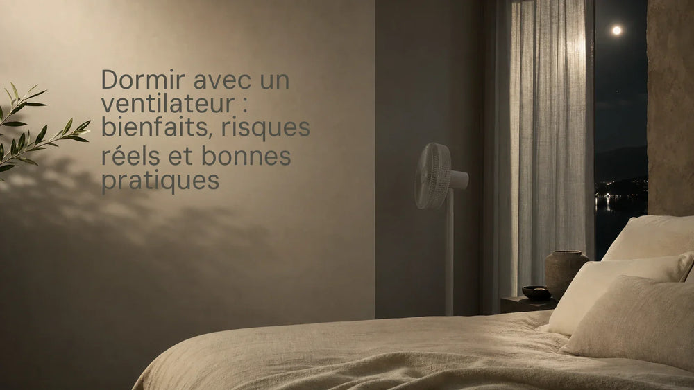 Dormir avec un ventilateur : bienfaits, risques réels et bonnes pratiques