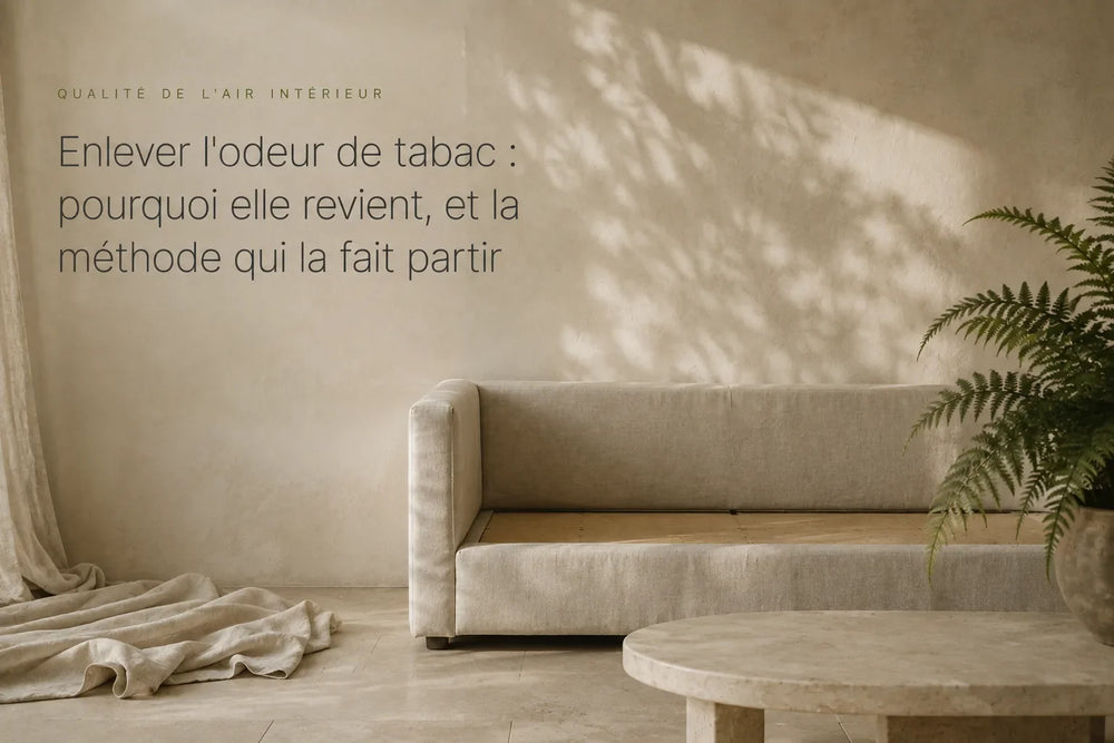 Enlever l'odeur de tabac : pourquoi elle revient, et la méthode qui la fait partir