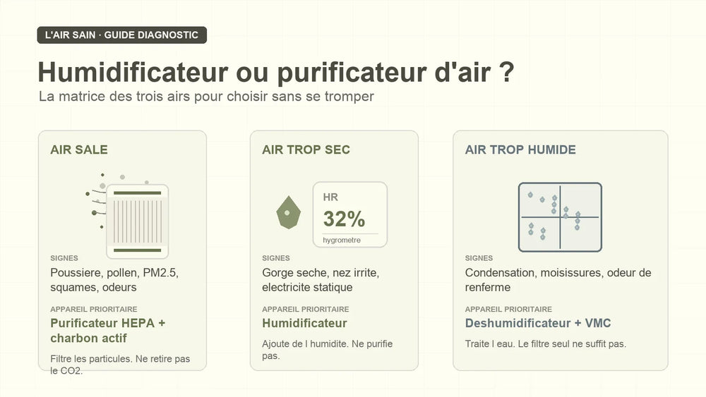 Humidificateur ou purificateur d'air : lequel choisir ?