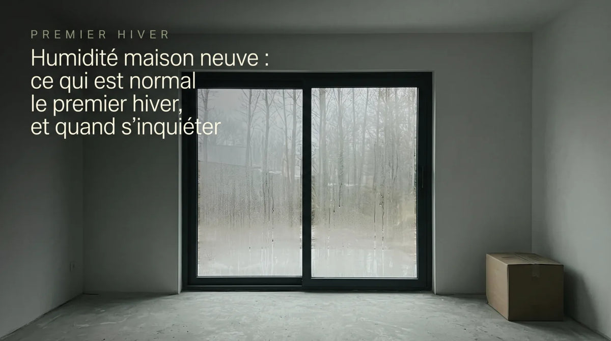 Humidité maison neuve : ce qui est normal le premier hiver, et quand s'inquiéter