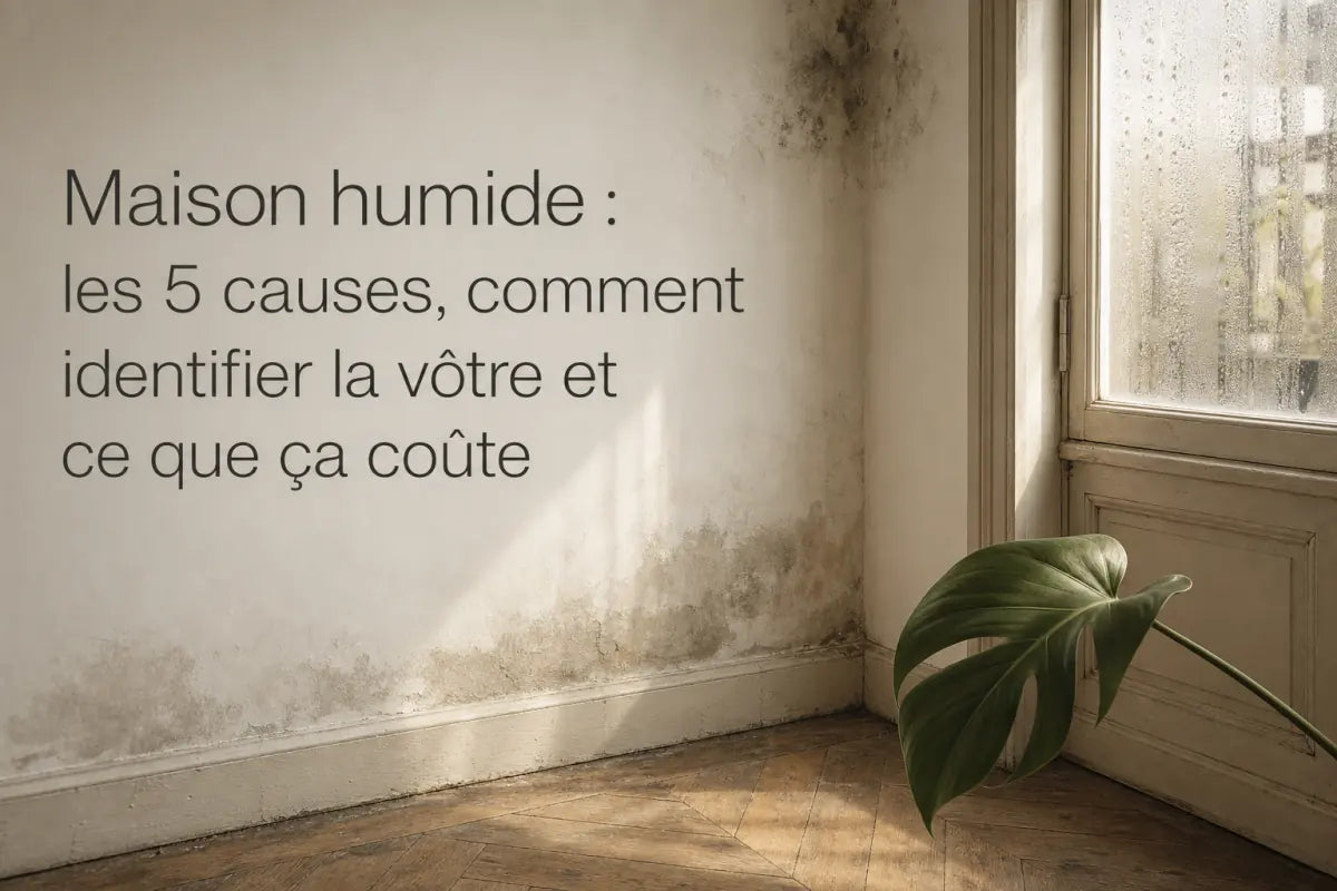 Maison humide : les 5 causes, comment identifier la vôtre et ce que ça coûte