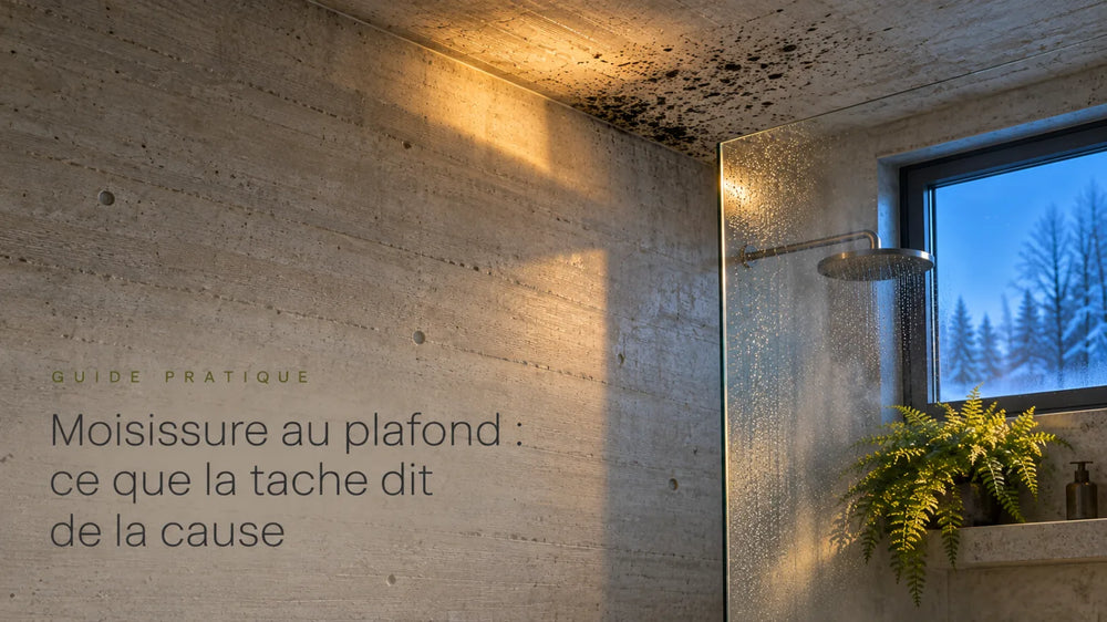 Moisissure au plafond : ce que la tache dit de la cause, et comment s'en débarrasser