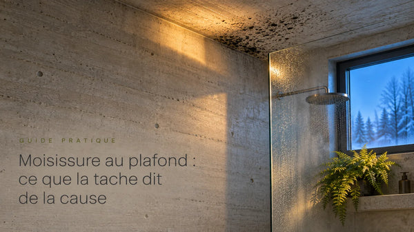 Moisissure au plafond : ce que la tache dit de la cause, et comment s'en débarrasser