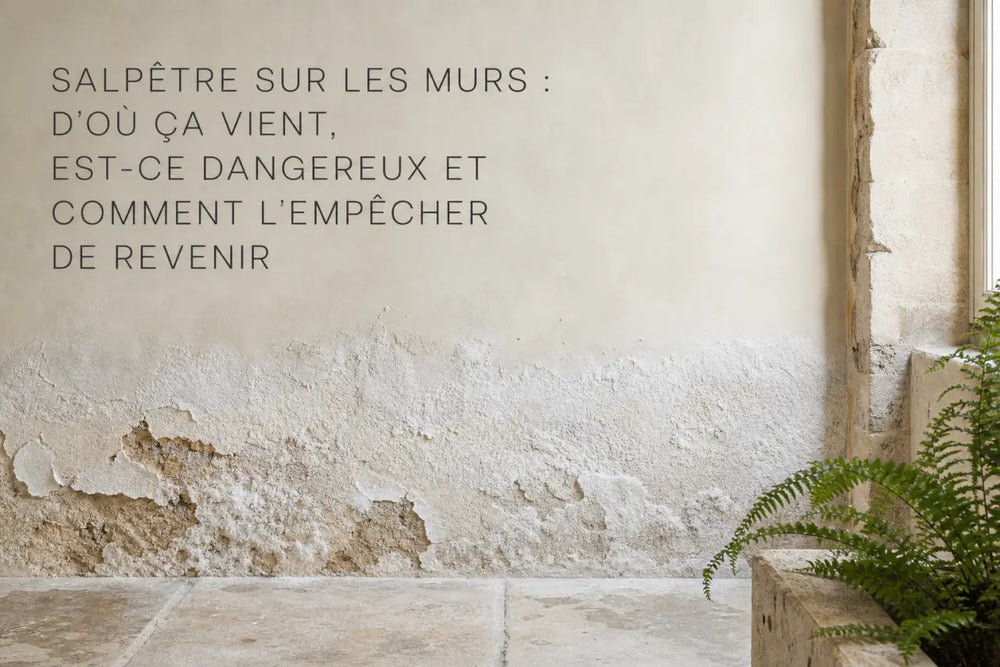 Salpêtre sur les murs : d'où ça vient, est-ce dangereux et comment l'empêcher de revenir
