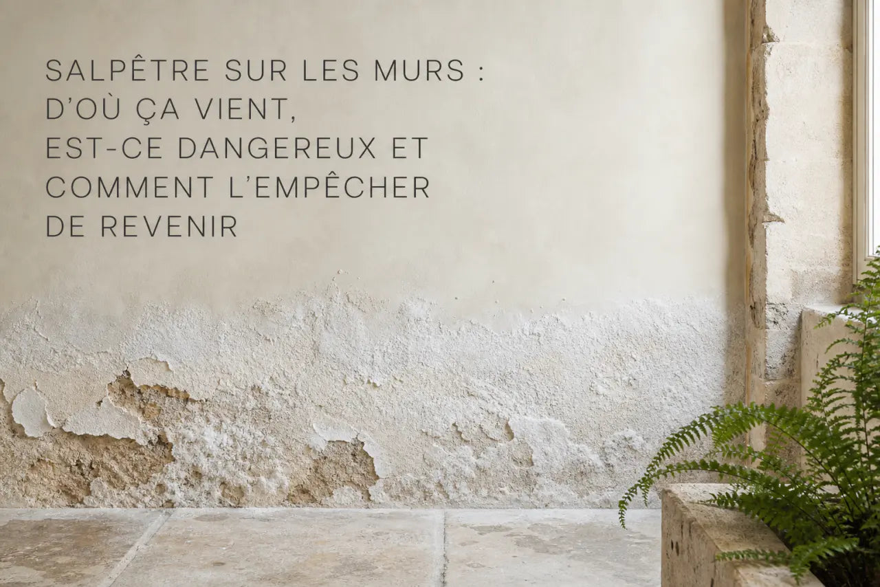 Salpêtre sur les murs : d'où ça vient, est-ce dangereux et comment l'empêcher de revenir