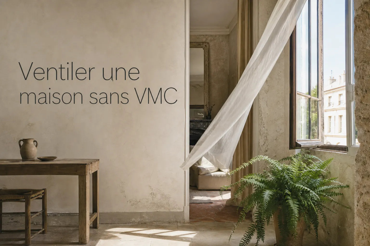 Ventiler une maison sans VMC : ce qui se passe vraiment, et quoi faire pièce par pièce