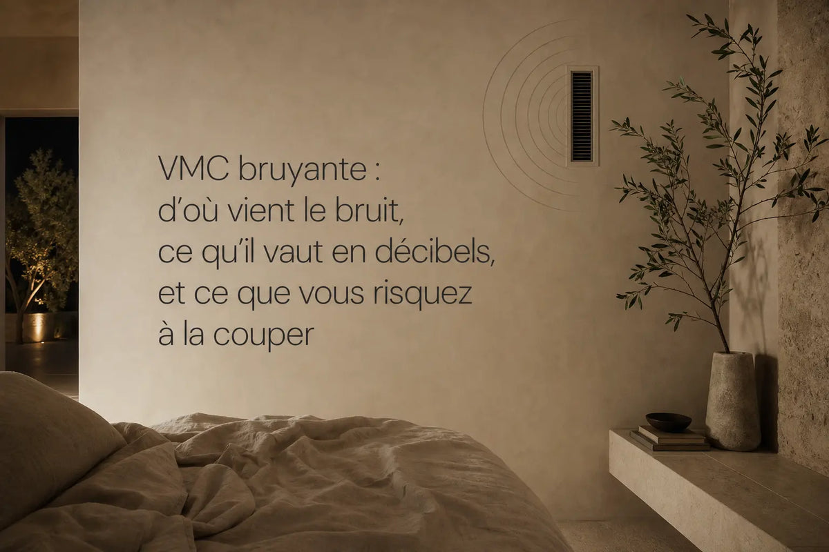 VMC bruyante : d'où vient le bruit, ce qu'il vaut en décibels, et ce que vous risquez à la couper