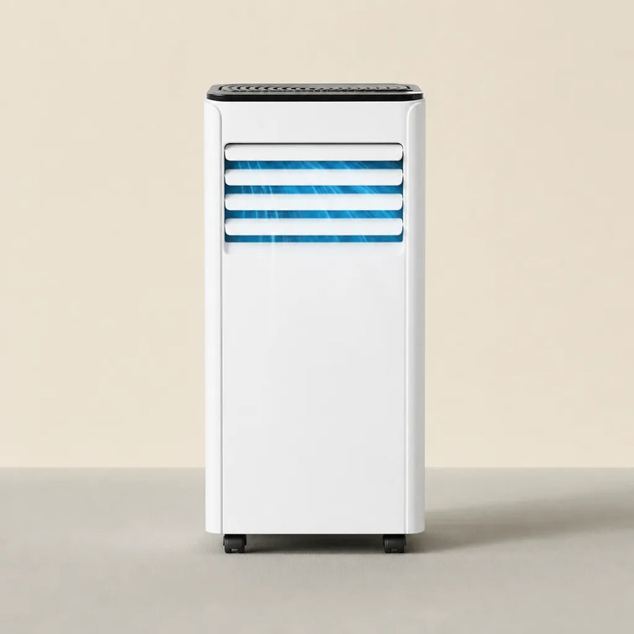 Climatiseur mobile 20 m2 avec evacuation pour petite piece, format monobloc sur roulettes L'Air Sain