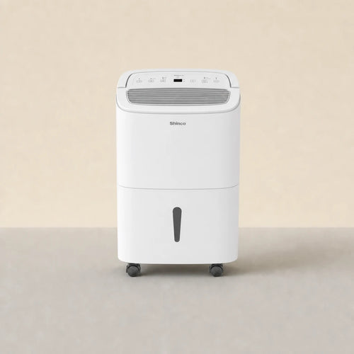 Fiche technique déshumidificateur WiFi Shinco 30L — 30L/j à 30°C/80%HR, redémarrage auto