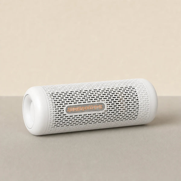 Deerma CS10M absorbeur d'humidité rechargeable — packshot sur fond beige pierre