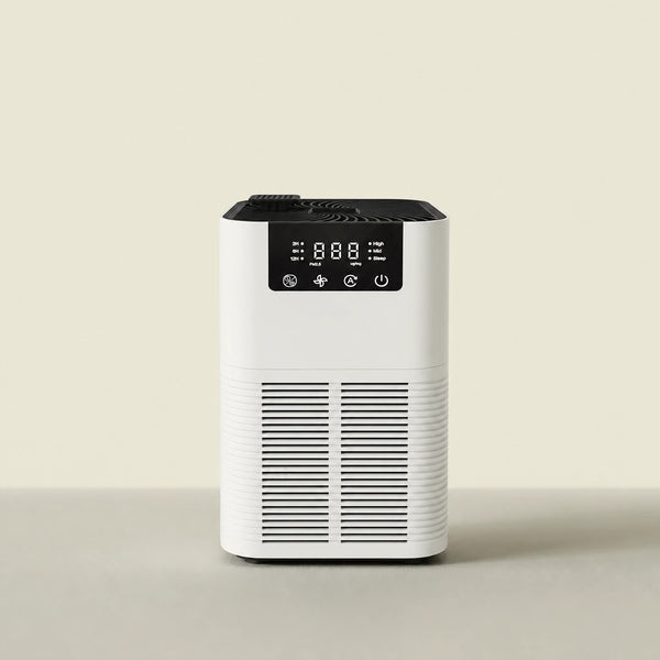 Purificateur d'air HEPA charbon actif HEPA-200 L'Air Sain avec ecran PM2.5, CADR 200 m3/h, filtration pollen, fumee, poussiere et odeurs