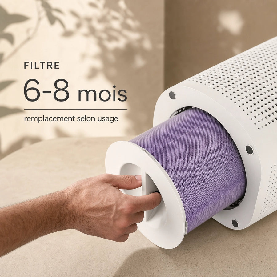 Remplacement du filtre H13 HEPA du purificateur d'air humidificateur AP-T2, filtre longue duree 6 a 8 mois selon usage